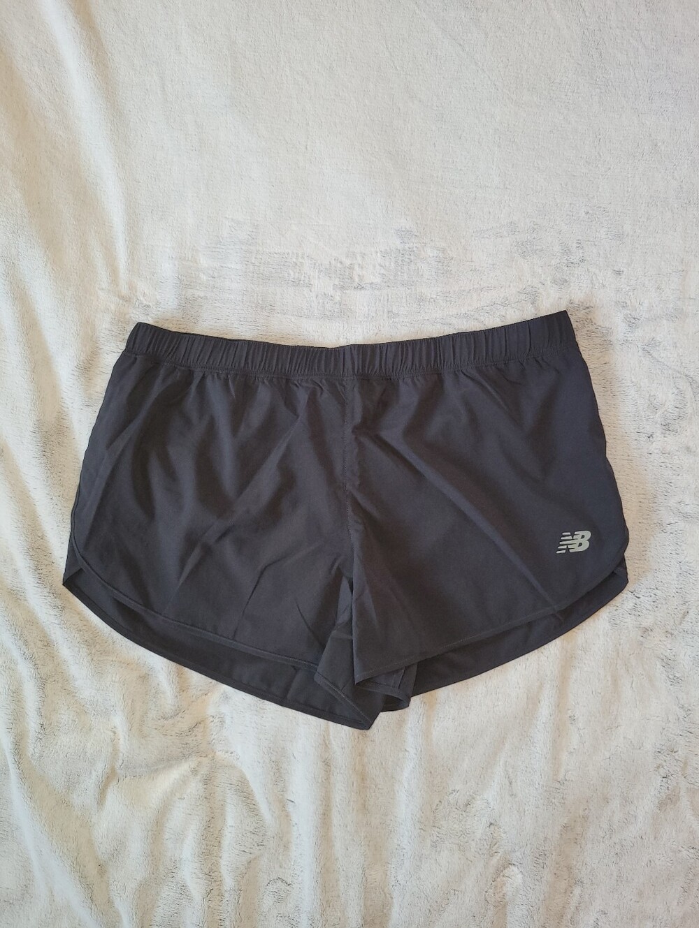 New Balance Womens XL Core Brief Lined Running Black Shorts Training Athletic